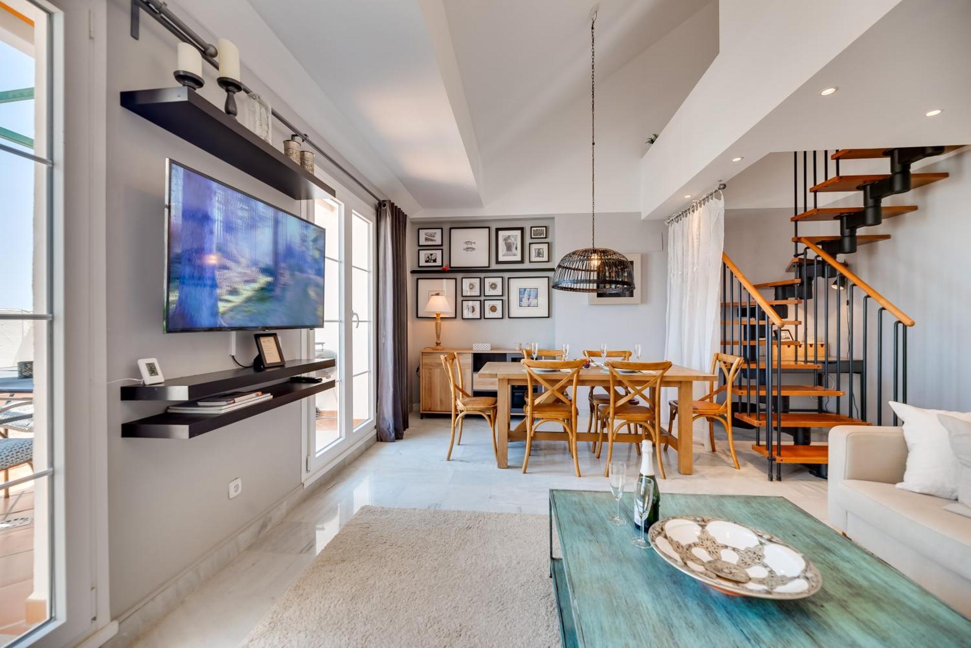 Elegant 2 Bdrm Penthouse With Bbq And Pools Apartman Marbella Kültér fotó