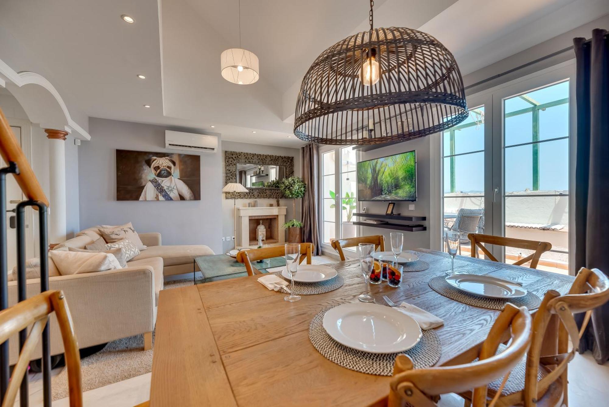 Elegant 2 Bdrm Penthouse With Bbq And Pools Apartman Marbella Kültér fotó