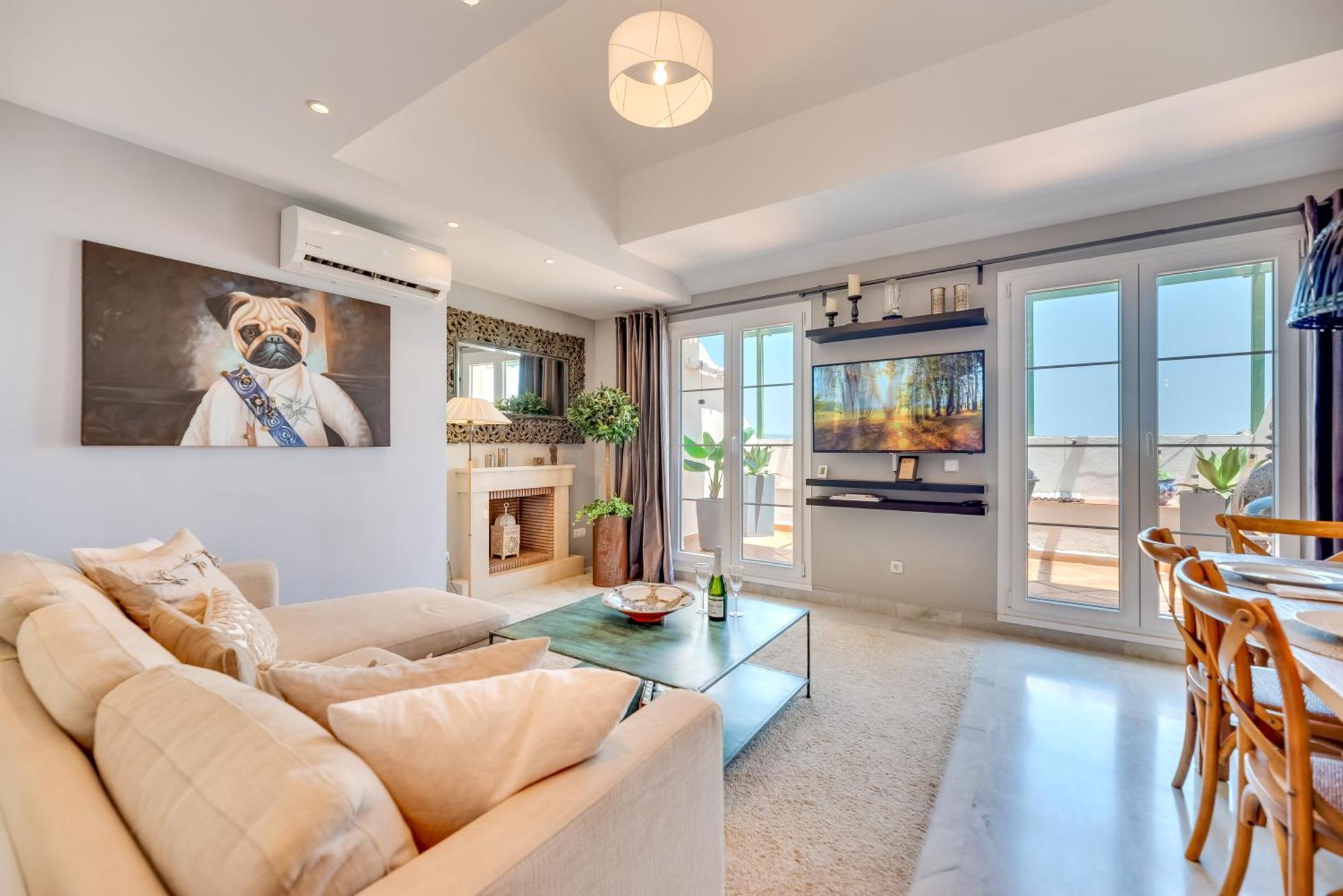 Elegant 2 Bdrm Penthouse With Bbq And Pools Apartman Marbella Kültér fotó